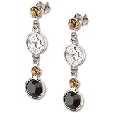 Pittsburgh Steelers Crystal Logo Earrings