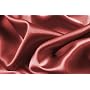 Soft Silky Satin Solid Burgundy Red 4pc Deep Pocket Sheet Set for Full/double Bed