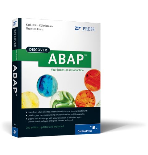 Discover ABAP (2nd Edition) (Discover Sap Press) 41FvEfUfK1L Discover ABAP (2nd Edition) (Discover Sap Press)