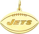 14K Gold NFL New York Jets Football Charm