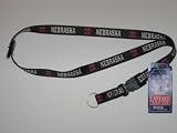 NEBRASKA CORNHUSKERS Team LANYARD 24 Velcro KEY CHAIN
