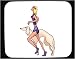 Decorated Mouse Pad with body, individuals, individual, jogger, mammal, running, huma...