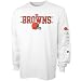 Image of Cleveland Browns White Fan Attack Long Sleeve T-shirt