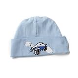 Blue Pudgy Infant Ribbed Cap