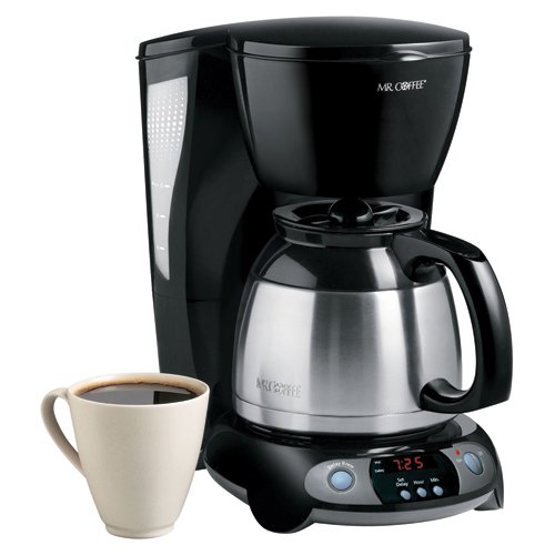 Mr. Coffee TFTX85 8-Cup Programmable Thermal Coffeemaker, Black