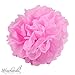 Pom Poms - 15pcs Tissue Paper Flowers,2 Different Colors,2 Sizes, Tissue Paper Pom Poms, Mother's Day decoration, Wedding Decor, Party Decor, Tissue Paper Pink, Tissue Paper Flowers Kit, Wedding, For Baby Shower -Pink and Light Pink