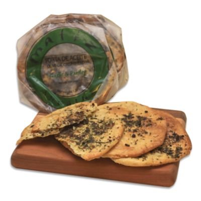 Savory 'Tortas de Aceite' Crisps with Garlic and Parsley