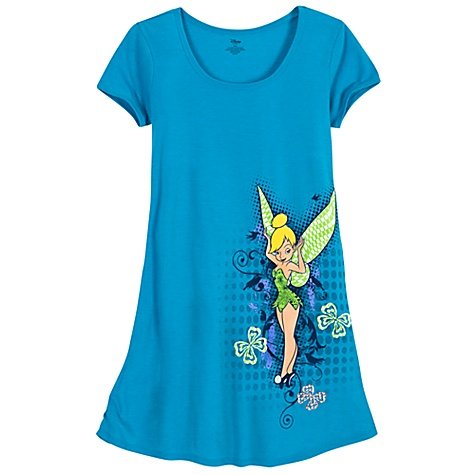 Disney Tinker Bell Women's Night Shirt - Turquoise