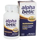 alpha betic Multivitamin PLUS Extended Energy 30 Tablets by Enzymatic Therapy ~ Enzymatic