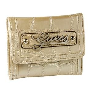 Buy Ladies Celeste Natural Synthetic Leather Tri-Fold Wallet by Guess by GUESS