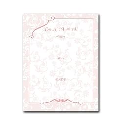 Party Invitation - Set of 10 Accordion Style Die-cut Invitations