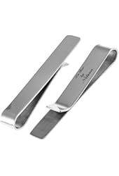 FIRST Tie Bar Clip - w/Diamond Shine Finish - EXCLUSIVE Hold Tech (TM), Premium Quality over Quantity - *FREE* Fashion Bible Bonus to 10X your style in 10 Minutes.