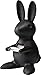 QUALY Desk Bunny Tape Dispenser 93.5x168x111.5 Black