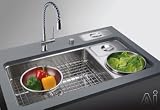 Franke : CWX161W 34in Undermount Double Bowl