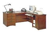 California Bungalow Desk With Right Computer Return (Mission Oak) (29H x 49W x 20.75D)