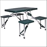 Stansport Plastic Folding Portable Picnic Table Foldable Camping Table