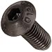 Black Oxide 12.9 Alloy Steel Button Head Socket Cap Screw, Hex Socket Drive, M5-0.80, 12 mm Length (Pack of 100)
