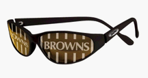Click here to buy Cleveland Browns Reflex Sunglasses (Black Matte) by Jax.