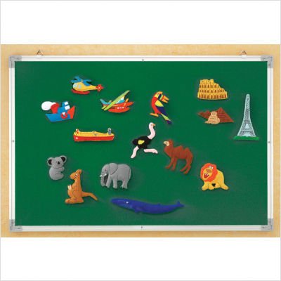 3-in-1 Board Magnetic/Flannel/Wipe-Off Board - 2'x3'