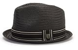 Castor Straw Hat in Black by Brixton