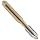 Dormer MTT-X E025/MTT-X E035 Powdered Metal Spiral Point Threading Tap, Gold Oxide Finish, Round Shank With Square End, Plug Chamfer