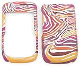 Blackberry Curve 8520/8530/9300 Red/Orange/Purple Zebra Print Hard Case/Cov ....