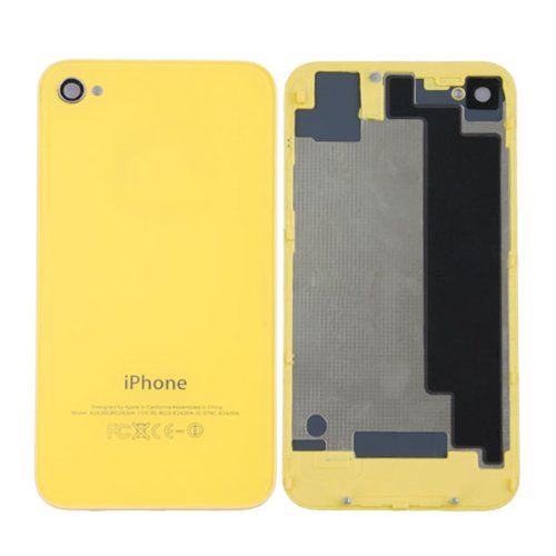 Back Cover Battery Door Housing For Verizon Sprint CDMA iPhone 4-YellowB00CPK36SG