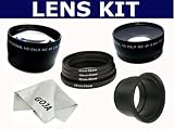 2.5X High Definition Telephoto + 0.45X Wide Angle + Tube Adapter For Canon G9 G7