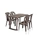 Varmora 1+4 Dinning Table Set Relish (Brown) RS.4835.00