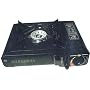 Portable gas camping cooker in blowcase