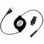 Ziplinq ZIP-PWR-NB Retractable Universal Notebook Power Cord (5 feet, Black)