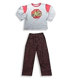 Mis Tee V-Us - Boys Long Sleeve Pant Set, Grey, Red, Black