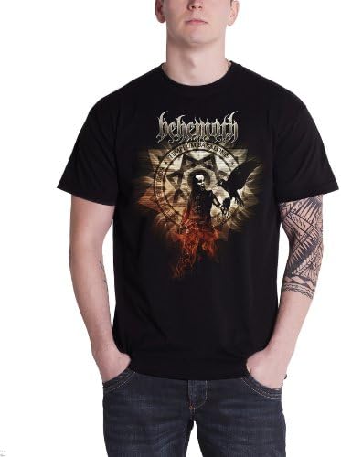 Plastichead Behemoth Firecrow official men's black small t-shirt