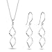 Elli Damen-Schmuckset Klassik 925 Silber Länge 45cm 0912422611_45