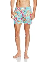 HÄRVIST Short de Baño Bañador Estampado (Cielo / Rojo / Blanco)