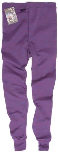 Ussen Kid's 1 Pack Winter Thermal Long Johns 6-8 Years Purple Marl