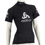 Odlo Damen Shirt SS turtle neck logo, Black