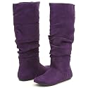 Soda Zulu Knee-High Boots Purple