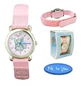 Girls Me To You Watch with Pink Durable Strap with Fold-Over Velcro Fastener and Pink Dial