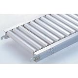 アルミ製ローラーコンベヤ 2000L×500W×50P 連結金具付 RA3816の画像