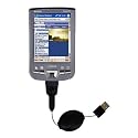 Einziehbares USB Kabel für Asus MyPal A730w mit Hot Sync und aufladen Einsatzmöglichkeiten - von Gomadic mit TipExchange Technology
