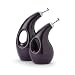 Rachael Ray Stoneware 2-Piece EVOO Oil and Vinegar Bottle Set, Purple