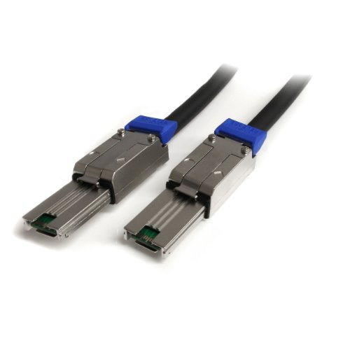 StarTech.com1m External Mini SAS Cable - Serial Attached SCSI SFF-8088 to SFF-8088 - 2x SFF-8088 (M) - 1 meter, Black (ISAS88881)