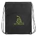Don't Tread on Me Drawstring Bag Cinch Gadsden Flag Draw String Back Pack - For Boys Girls Students or Adults