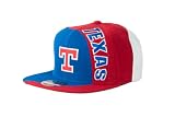 MLB Men's Texas Rangers Sidewinder Snapback Cap (Royal/Red, Adjustable)