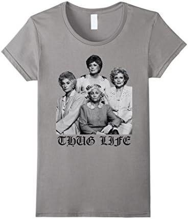 Women's Girl Thug Life Shirt Medium Slate