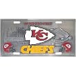 Kansas City Chiefs Zinc License Plate - NFL Football Fan Shop Sports Team Merchandise