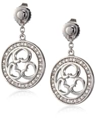 Pierre Cardin "Tourbillon DAmour" White Cubic Zirconia Drop Earrings
