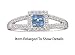 Beautiful 1/3ctw Real Diamond Lady's Ring With Blue and White Diamonds