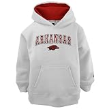 Arkansas Razorbacks Youth White Automatic Hoody Sweatshirt